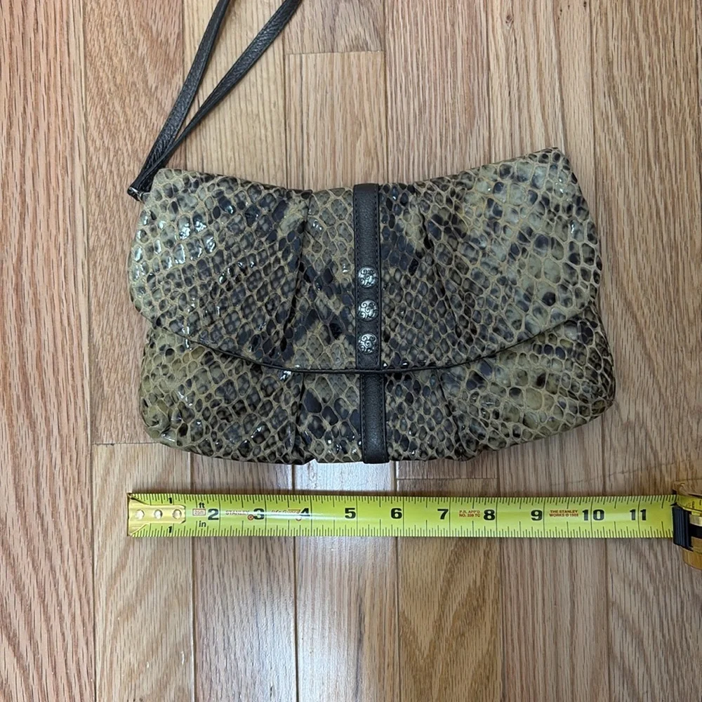 Brighton‎ Embossed Leather Wristlet Evening Bag